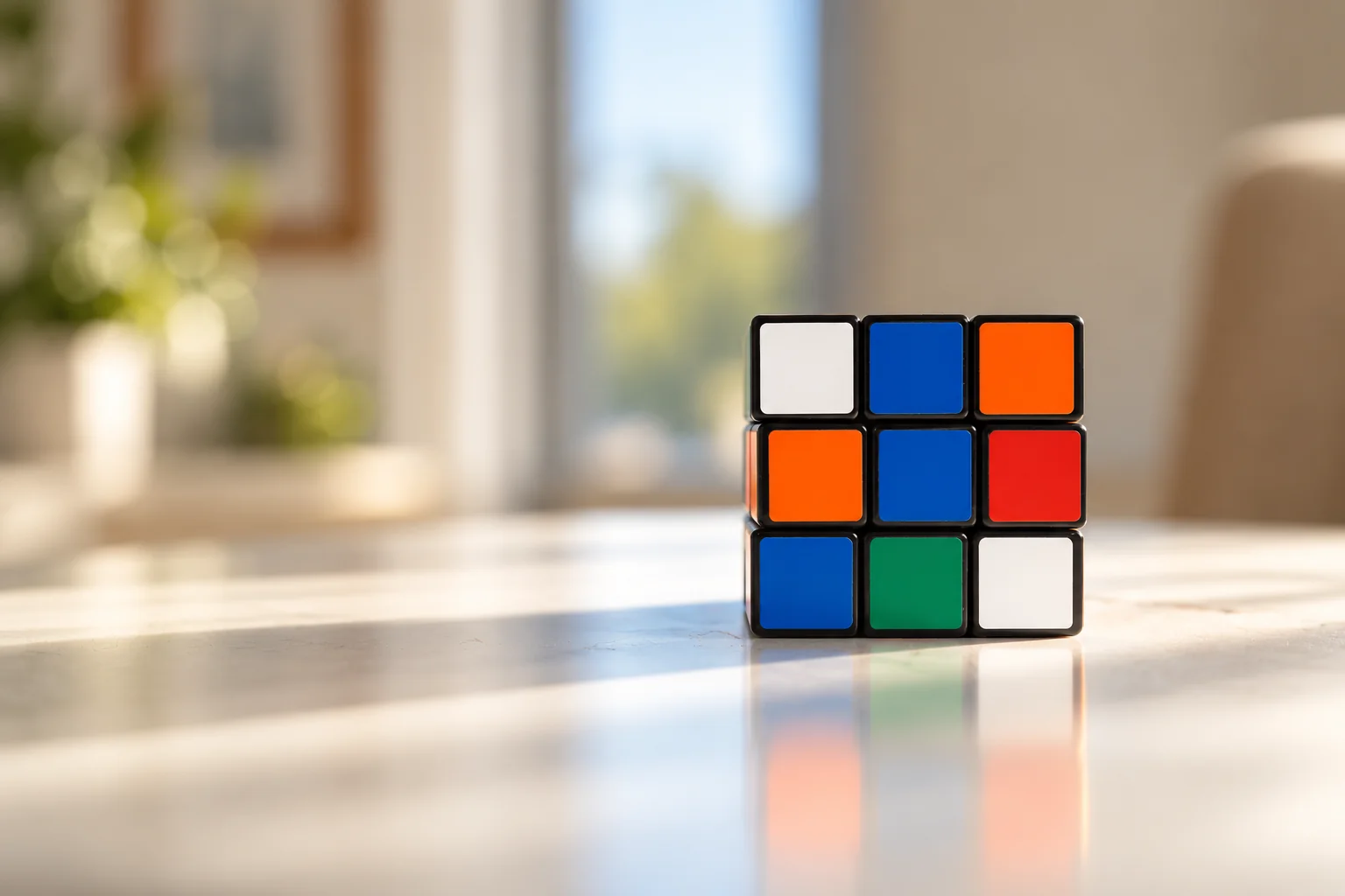 Colourful Rubik's Cube